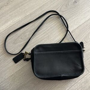 Vintage Coach Carnival Leather Crossbody Black